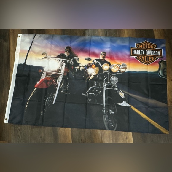 Harley Davidson Flag Large Banner 3x5 feet Logo Sign Weather Resistant N… - Picture 2 of 3